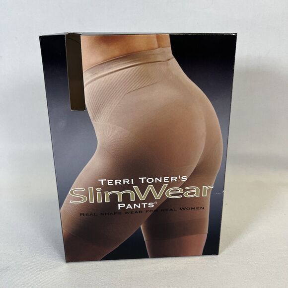 Terri Toner’s SlimWear Hi-Rise Pants Shapewear Black Large Compression Slimming - Picture 1 of 6
